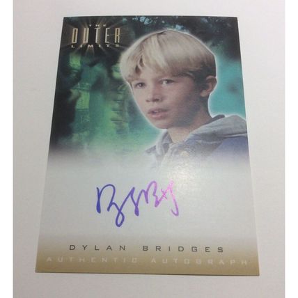 Dylan Bridges Autograph Card #A11 New The Outer Limits from Rittenhouse 2002