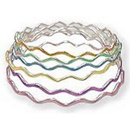Wavy Shape Bangle Bracelets - BR-3M2129