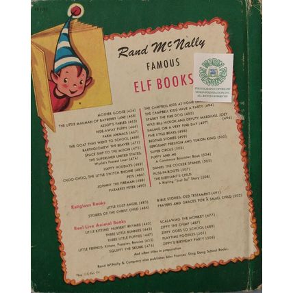 1957 MOTHER GOOSE ILLUSTRATED by ESTHER FRIEND A RAND McNALLY ELF PICTURE BOOK