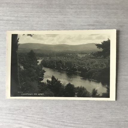 SPEY Grantown on Spey Cairngorms Scotland Unused Real photo GC