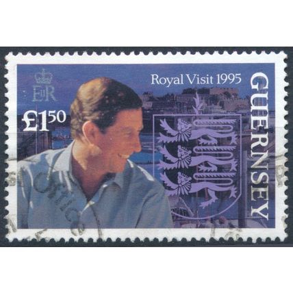 Royal Visit - Guernsey 1995 - F H - SG 680