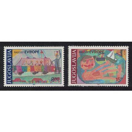 Yugoslavia Paintings Joy of Europe 2v 1982 MNH SG#2040-2041 Sc#1586-1587