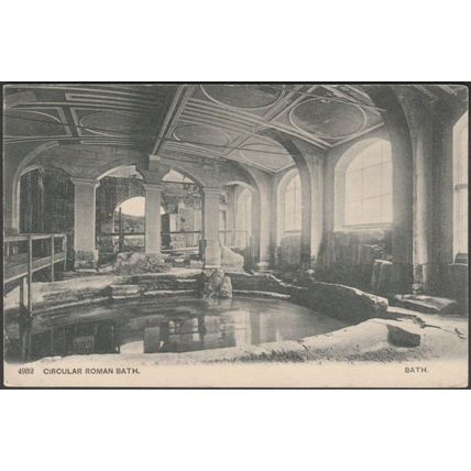 Circular Roman Bath, Bath, Somerset, c.1905 - Blum & Degen Postcard