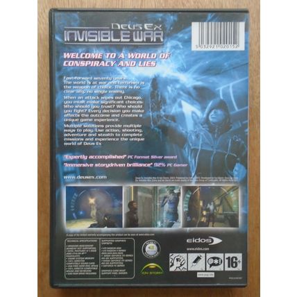Deus Ex Invisible War PC DVD