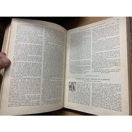 RARE* 1884 "THE QUIVER MAGAZINE" VOL 19 BOUND ISSUES 1.5kg ANTIQUE BOOK (P8)