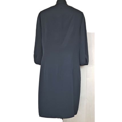 Kaliko Black Floral Cutout Embroidery Beaded Dress Size 14 UK