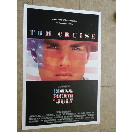 Born on the Fourth of July - Movie Poster with Tom Cruise - Vintage Poster
