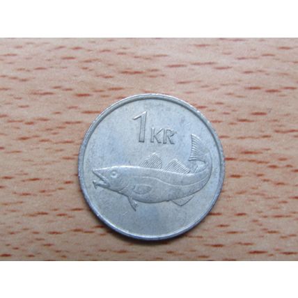 Iceland 1987 1 Krona Coin