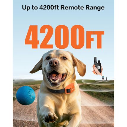 Jugbow Dog Training Collar - 4200FT Remote Dog Collar for Small Medium Large Dog