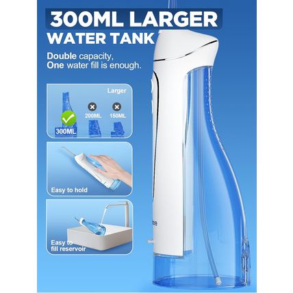 Oralfree Water Dental Flosser Cordless for Teeth Cleaning - 4 Modes Oral Irrigat