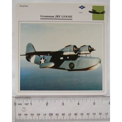 Grumman JRF Goose - USA - Seaplane - Collectors Club Card