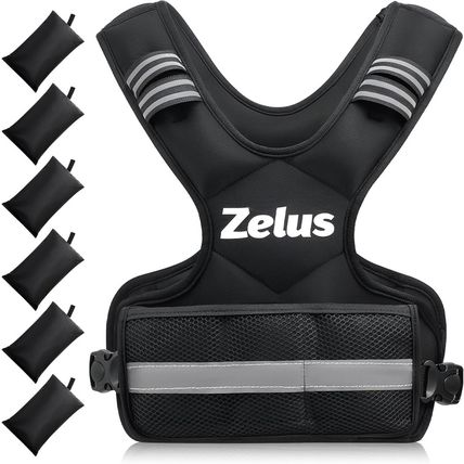 ZELUS Weighted Vest for Men and Women | 4-10Lb/11-20Lb/20-32Lb Vest with 6 Irons