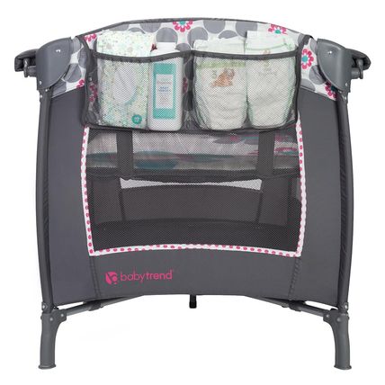 Baby Trend Lil' Snooze™ Deluxe II Nursery Center® Playard, Daisy Dots