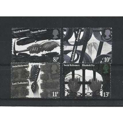 GB.Social Reformers set of 4.Fine Used.Aug25