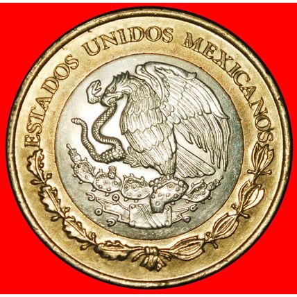 Ⰶ SUN STONE (1992-2025): MEXICO ★ 10 PESOS 2014 FIRE MASK! ★LOW START★NO RESERVE