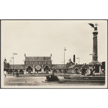 Station, 's-Hertogenbosch, c.1960s - Deha Foto Briefkaart