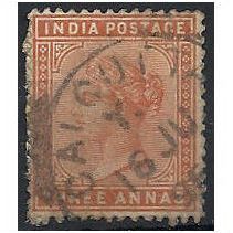 India 1890 SG94 3a Brown-Orange Fine Used (remainders) .. .