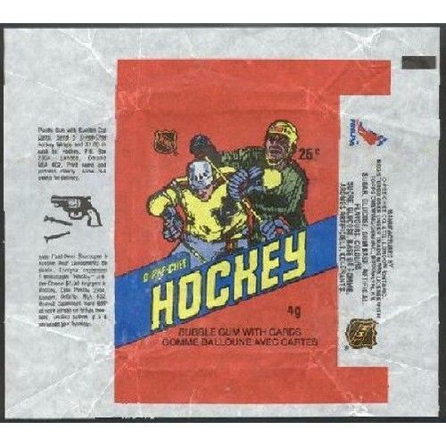 1981-82 OPC HOCKEY 2nd RARE VINTAGE Wrapper With Toy Gun Ad +Bonus!