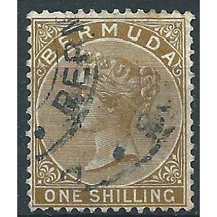 Bermuda 1898 SG29b 1/- Olive-Brown Fine Used....