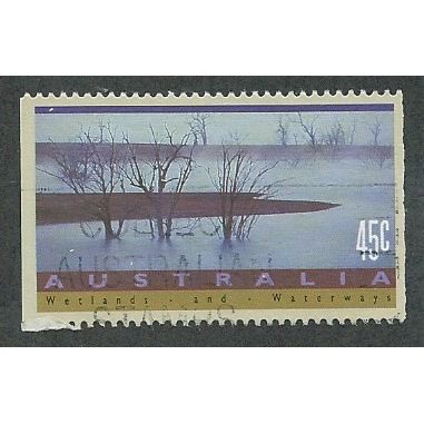 AUS 1992 45c 'WETLANDS AND WATERWAYS' FINE USED (EBID47-877)