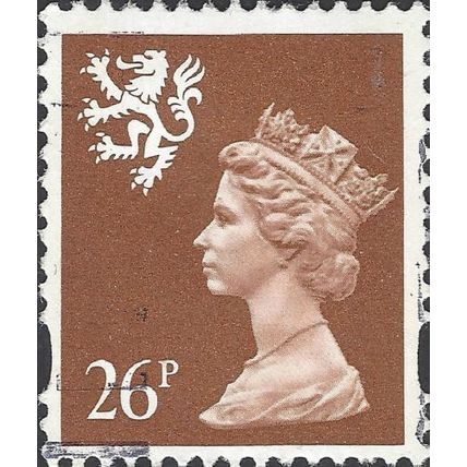 SCOTLAND, Queen Elizabeth II, Machin, brown 1996, 26p, #3