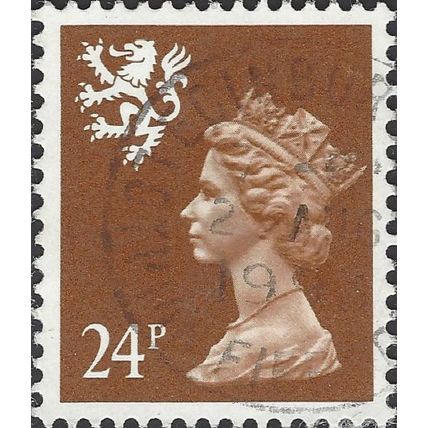 SCOTLAND, Queen Elizabeth II, Machin, brown 1991, 24p, #3
