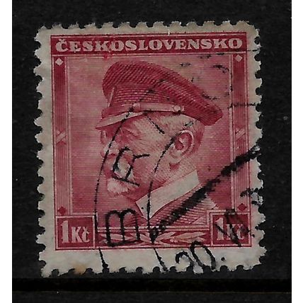 CZECH REPUBLIC 1935 1K PURPLE PRESIDENT MASARYK SG 348 FINE USED