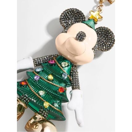 BAUBLEBAR DISNEY MINNIE MOUSE CHRISTMAS TREE DRESS BAG CHARM KEYCHAIN~NW~HOLIDAY