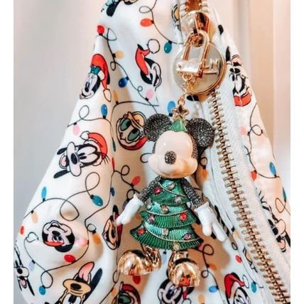 BAUBLEBAR DISNEY MINNIE MOUSE CHRISTMAS TREE DRESS BAG CHARM KEYCHAIN~NW~HOLIDAY