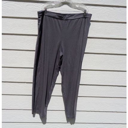 Eileen Fisher Womans Gray Cotton Pants 1X 42 Waist 032