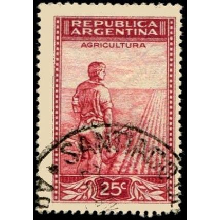 Argentina 1936 25c Agriculture VGU - SG656