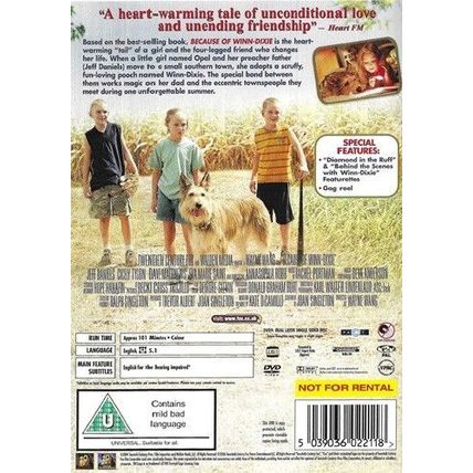 Because of Winn-Dixie - [DVD, 2006] [Region 2] [5039036022118] - AnnaSophia Robb