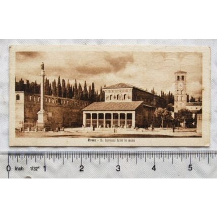 1921 postcard San Lorenzo fuori le Mura, Rome
