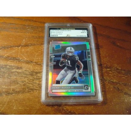 2020 Panini Donruss Optic, Graded Mint 9, HENRY RUGGS III, Rated Rc Silver Holo