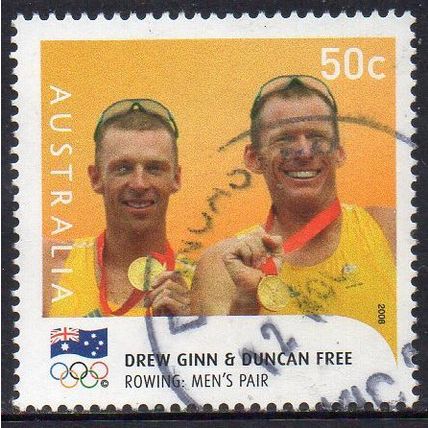 Australia 2008 Olympic Gold Medal Winners - Ginn/Free, Men's Rowing 50c Used