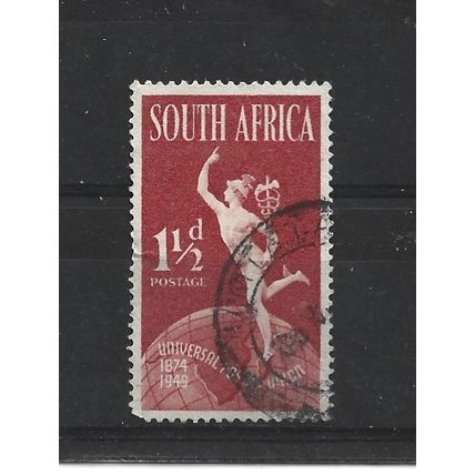 SouthAfrica.SG129 1 1/2d Hermes (Brown Red).English Inscription.Fine Used.Aug25