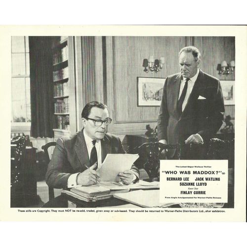 WHO WAS MADDOX? (Edgar Wallace Series) Bernard Lee 1964 F-O-H Stills Set (8)