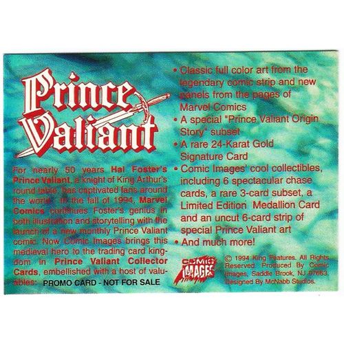 Prince Valiant Promo Trading Card from Comic Images 1994