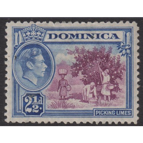 Dominica Sg103a 2 1/2d Purple & Ultramarine m/mint (B154)