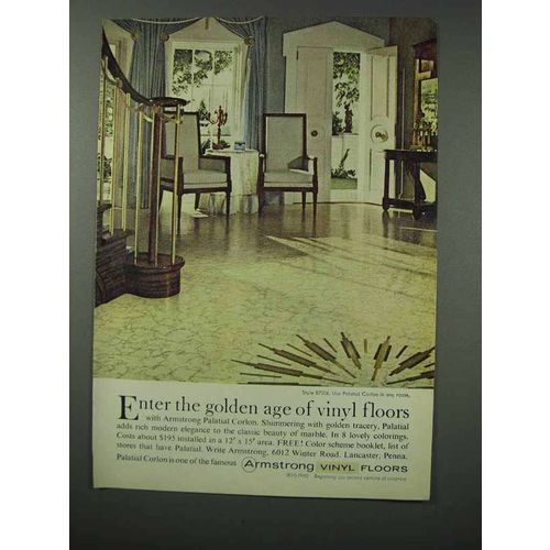 1960 Armstrong Vinyl Floors Ad - Style 87006