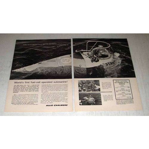 1964 Allis-Chalmers Fuel Cell Ad - Star I Submarine