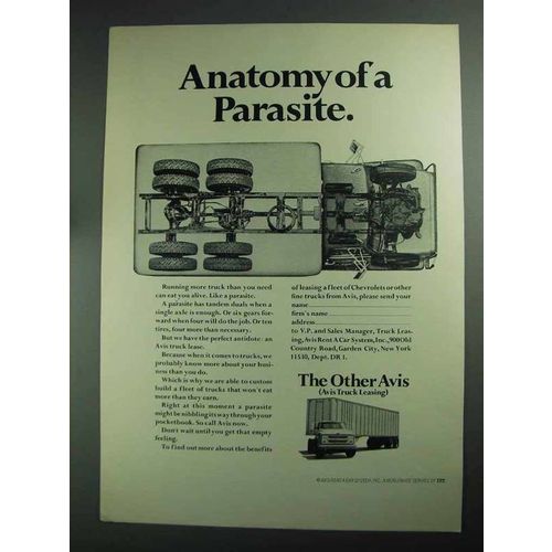 1968 Avis Truck Leasing Ad - Anatomy of a Parasite