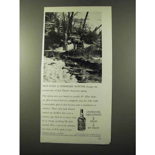 1972 Jack Daniel's Whiskey Ad - A Tennessee Winter