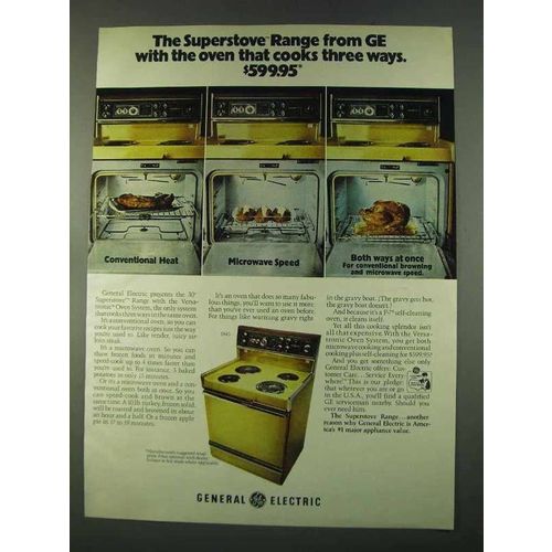 1974 General Electric Superstove Range J845 Ad