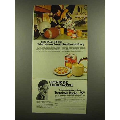 1974 Lipton Cup-a-Soup Ad - Instantly
