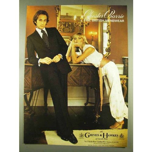 1977 Chester Barrie Menswear Ad