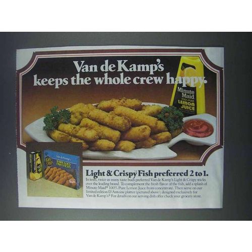 1981 Minute Maid Lemon Juice & Van de Kamp's Fish Ad