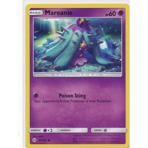 Pokemon Sun & Moon 62/149 Mareanie