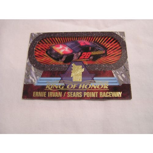 Ernie Irvin's Car 1997 Press Pass VIP RING OF HONOR DIE CUT NO. RH 9