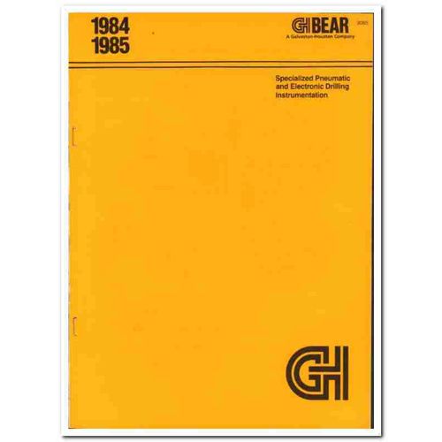 Galveston-Houston Company 1983 Vintage Catalog GH Bear Instrumentation